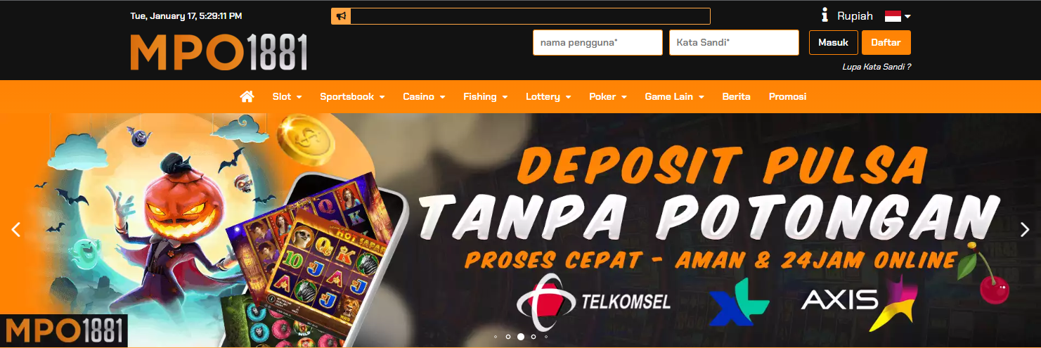 MPO1881 - Daftar Situs Slot Deposit Pulsa Agen Judi Online Terpercaya