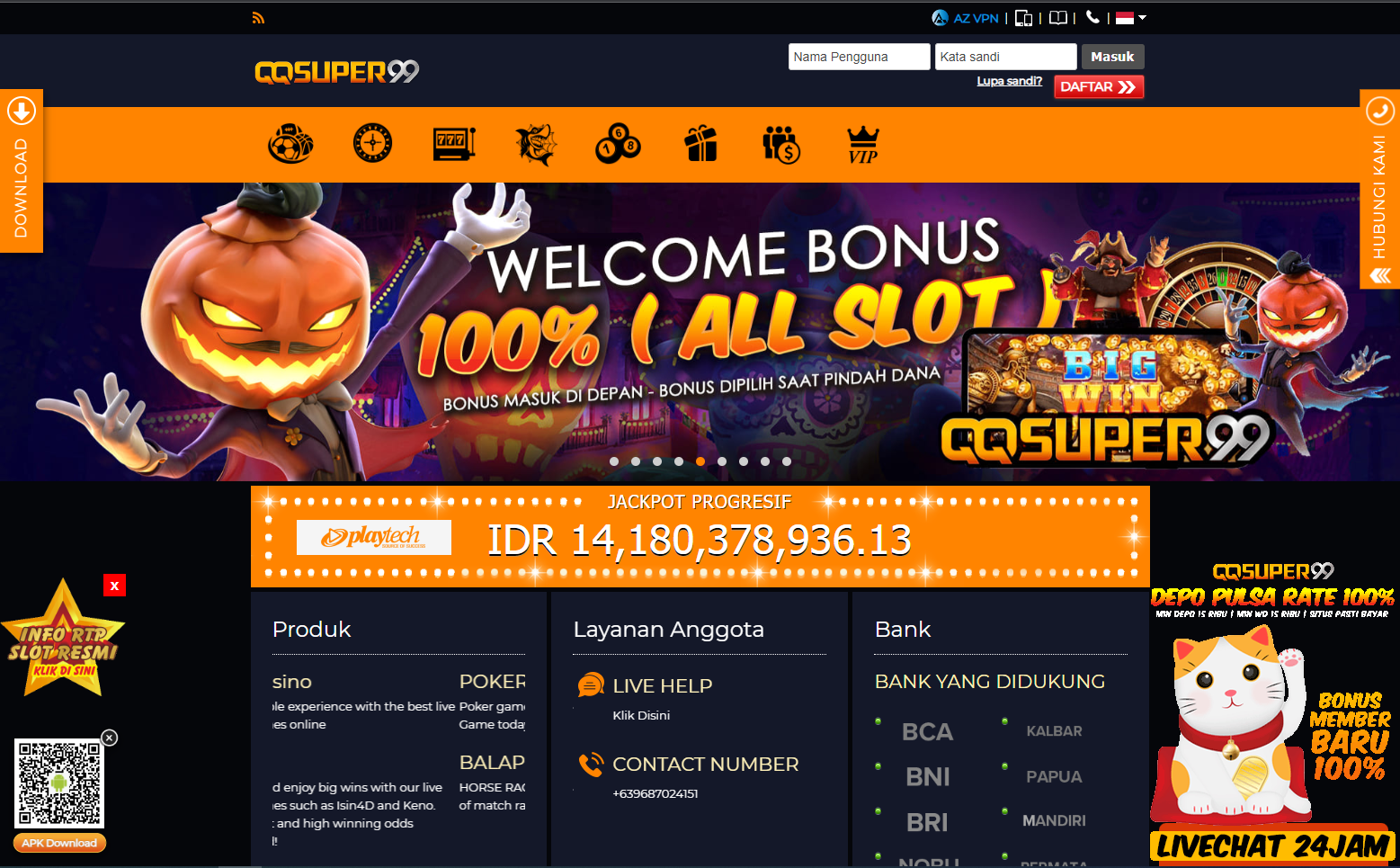 QQSUPER99 Situs Judi Online Slot Deposit Pulsa Terpercaya