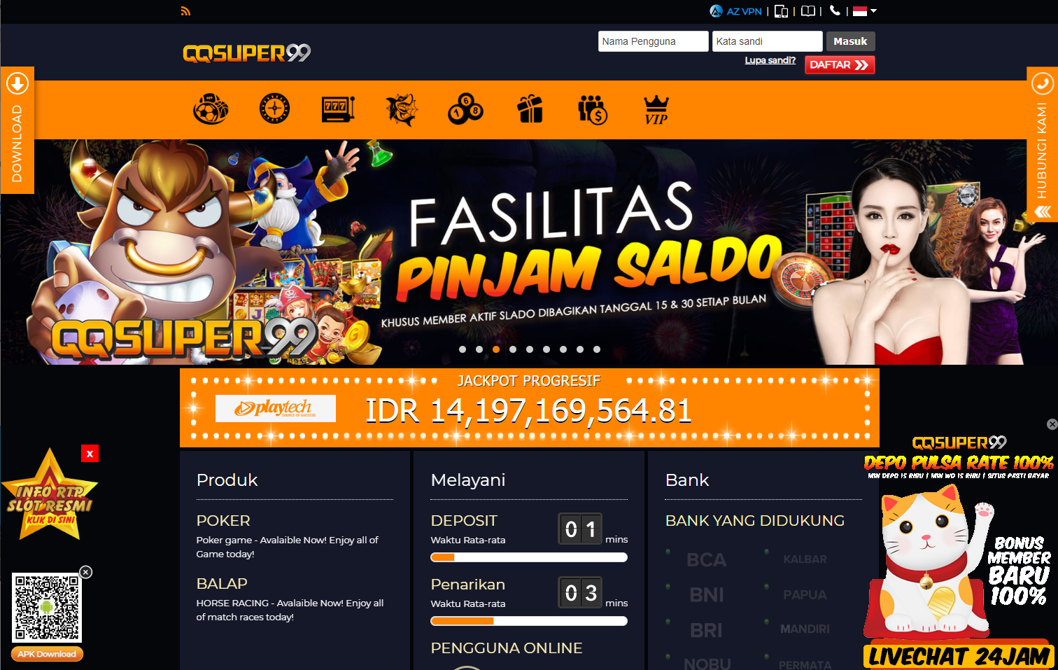 QQSUPER99 Slot Online Gacor Gampang Menang dan Terpercaya 2023