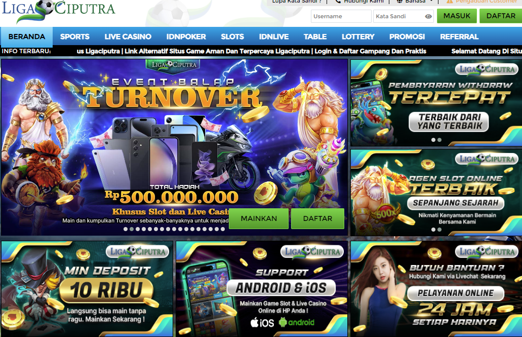 Ligaciputra is probably the most very well-recognised and dependable online gambling websites in indonesia