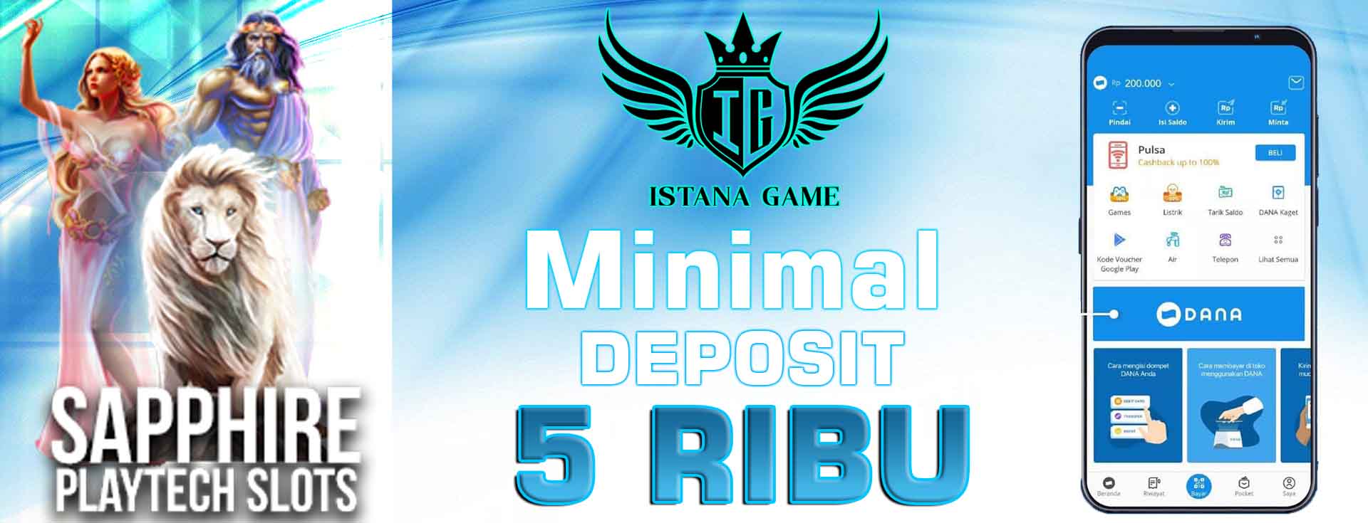 Daftar Slot Deposit DANA Bonus New Member 50% Terbaru ISTANAGAME