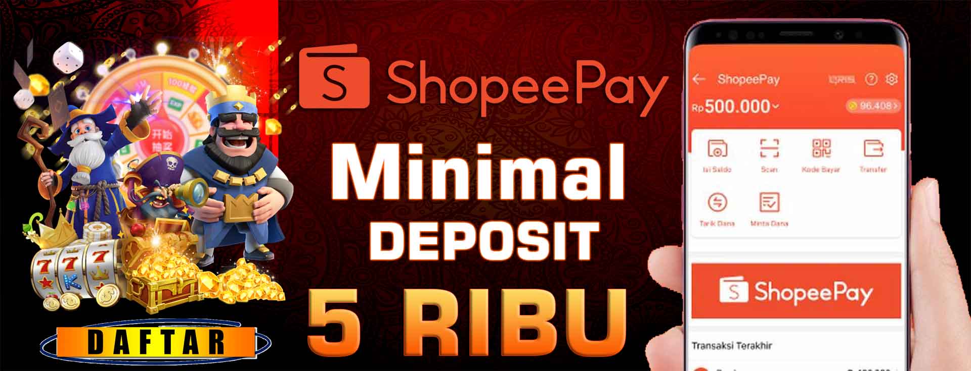 Link Daftar Slot Deposit Shopeepay Terbaru Paling Hoki ISTANAGAME